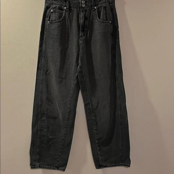 Free People Denim - Free People Aster Women's Black Straight Leg Jeans